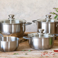 Master Stainless Steel Sauté Pan with Glass Lid