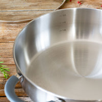 Master Stainless Steel Sauté Pan with Glass Lid