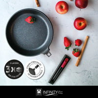 Infinity Cast Aluminium Ribbed Grill with Non-Stick