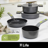 Life Recycled Cast Aluminum 10 Pieces Cookware Set