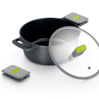 Life Recycled Cast Aluminum High Casserole w/ Ceramic Non-Stick & Glass Lid