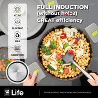 Life Recycled Cast Aluminum Paella Pan with Ceramic Non-Stick