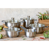 Master Stainless Steel 9 Pieces Cookware Sets
