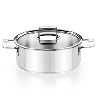 Signature Stainless Steel Casserole with Glass Lid