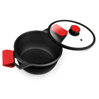 Infinity Cast Aluminium High Casserole with Non-Stick and Glass Lid