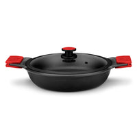 Infinity Cast Aluminium Low Casserole with Non-Stick and Glass Lid