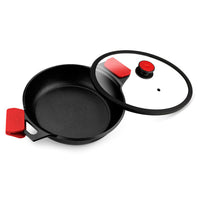 Infinity Cast Aluminium Low Casserole with Non-Stick and Glass Lid