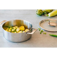 Signature Stainless Steel Casserole with Glass Lid