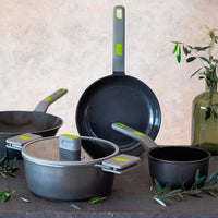Life Recycled Cast Aluminum Saucepan w/ Glass lid & Ceramic Non-Stick