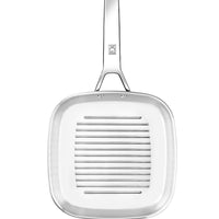 Signature Stainless Steel Ribbed Grill Non-Stick-Free