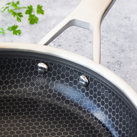Hybrid Cell Honeycomb Stainless Steel Frying Pans