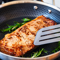 Hybrid Cell Honeycomb Stainless Steel Frying Pans