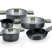 Life Recycled Cast Aluminum 10 Pieces Cookware Set