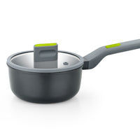 Life Recycled Cast Aluminum Saucepan w/ Glass lid & Ceramic Non-Stick