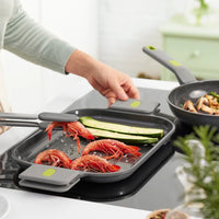 Life Recycled Cast Aluminum Rectangular Smooth Grill w/ Ceramic Non-Stick