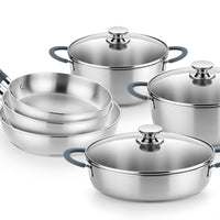 Master Stainless Steel 9 Pieces Cookware Sets