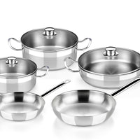 Profesional Stainless Steel 8 Pieces Cookware Sets