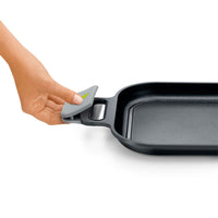 Life Recycled Cast Aluminum Rectangular Smooth Grill w/ Ceramic Non-Stick