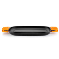 Efficient Iron Cast Iron Rectangular Smooth Grill without Non-Stick