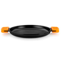 Efficient Iron Cast Iron Round Smooth Grill without Non-Stick