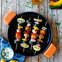 Efficient Iron Cast Iron Round Smooth Grill without Non-Stick