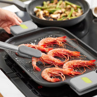 Life Recycled Cast Aluminum Rectangular Smooth Grill w/ Ceramic Non-Stick