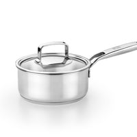 Signature Stainless Steel Sauce Pan with Glass Lid