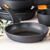Efficient Pro Cast Aluminum Sauté Pan with Non-Stick