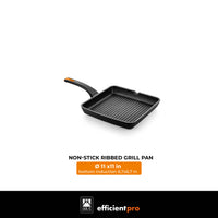 Efficient Pro Cast Aluminum Ribbed Grill with Non-Stick