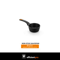 Efficient Pro Cast Aluminum Sauce Pan with Non-Stick