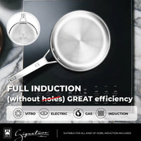 Signature Stainless Steel Deep Frying Pan Non-Stick-Free