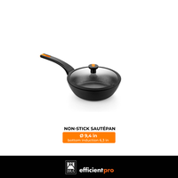 Efficient Pro Cast Aluminum Nonstick Sauté Pan