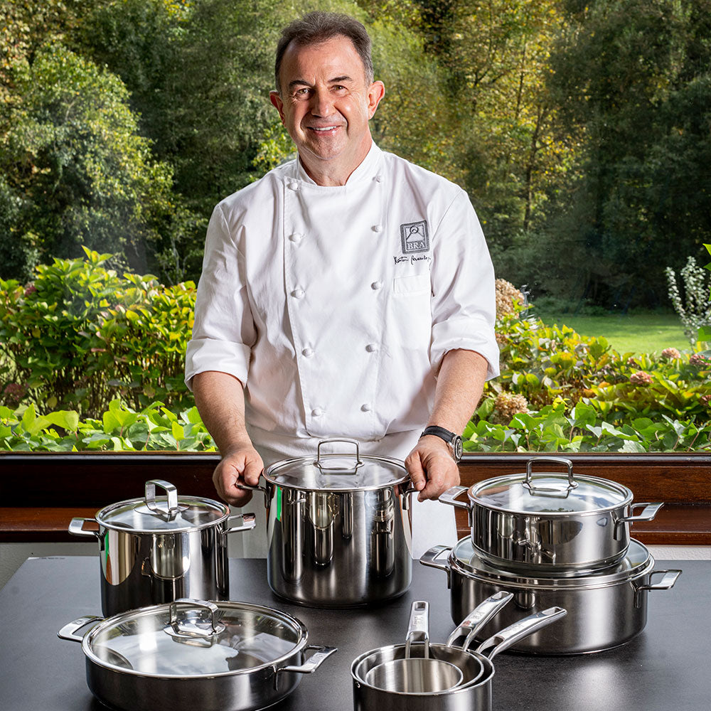 Signature Stainless Steel High Stockpot with Lid