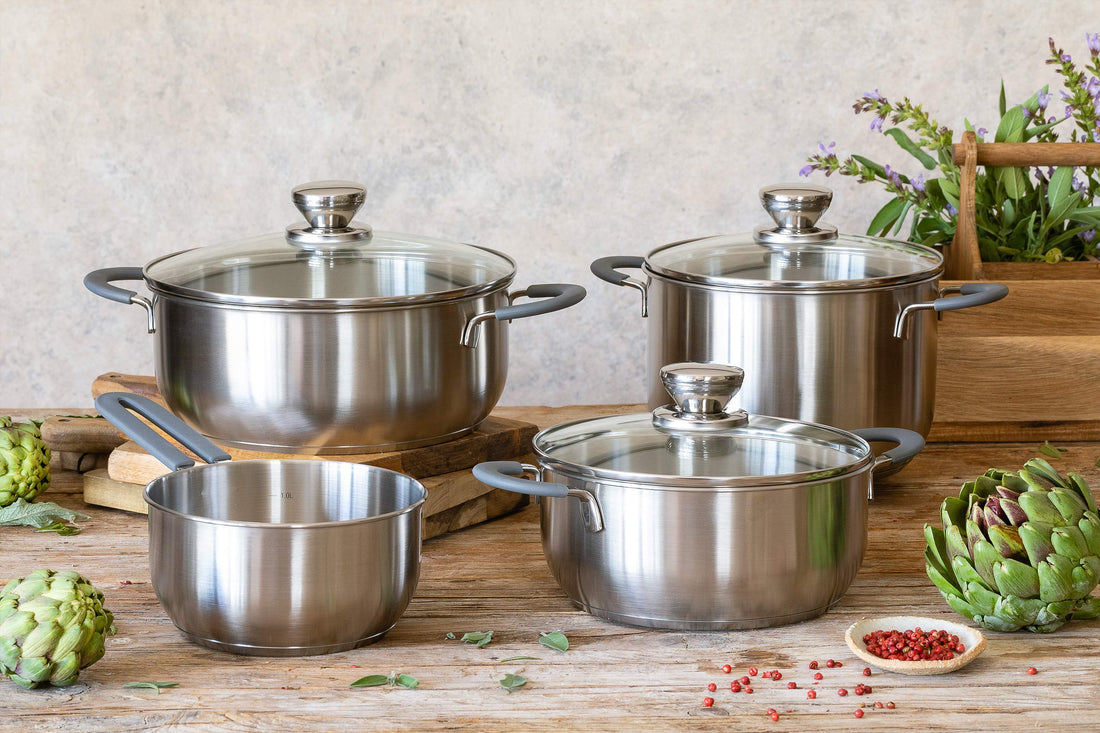 Master Stainless Steel Sauté Pan with Glass Lid