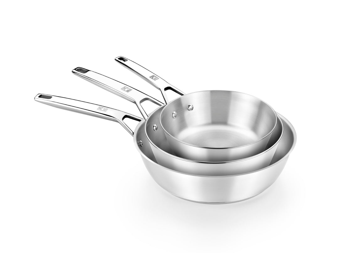 Signature Stainless Steel Deep Frying Pan Non-Stick-Free