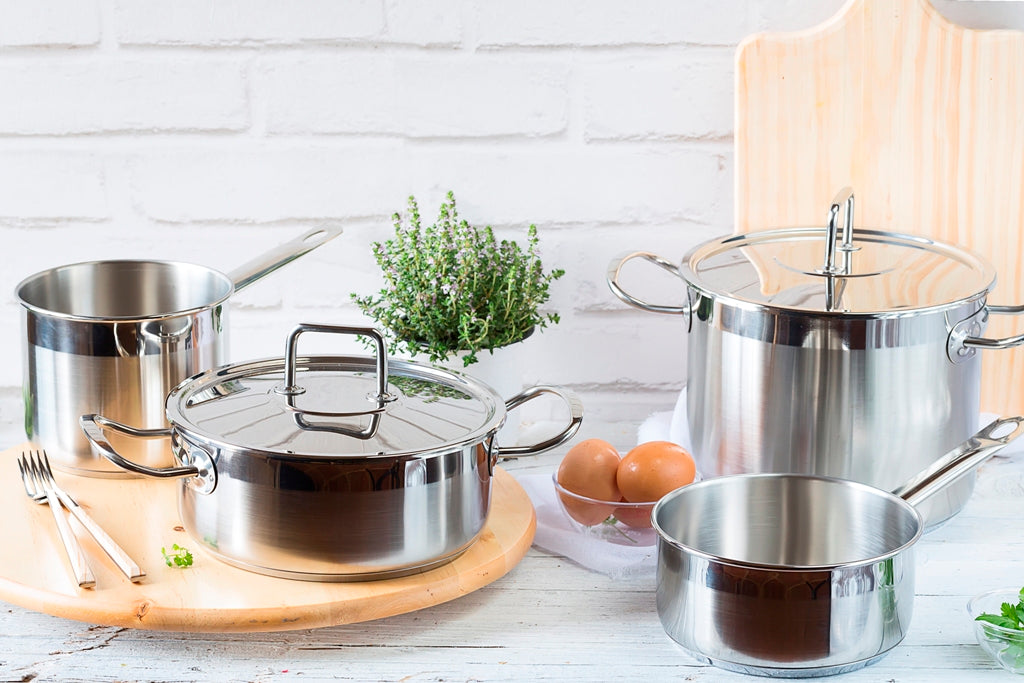 Profesional Stainless Steel Casserole with Glass Lid