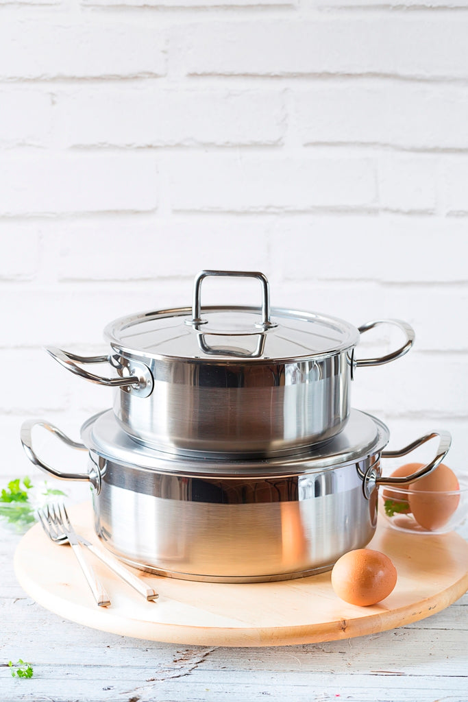 Profesional Stainless Steel Casserole with Glass Lid