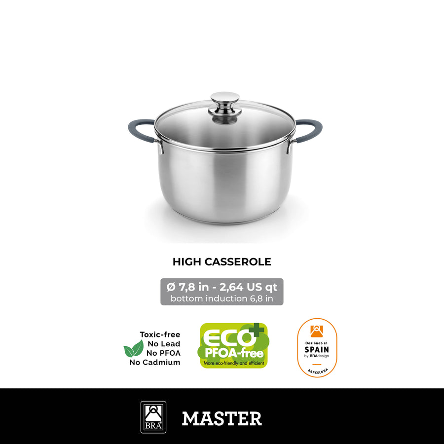 Master Stainless Steel 9 Pieces Cookware Sets