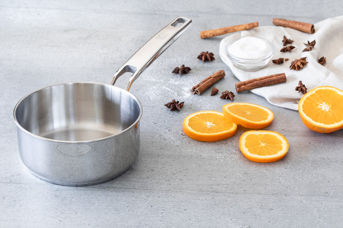 Signature Stainless Steel Sauce Pan with Glass Lid