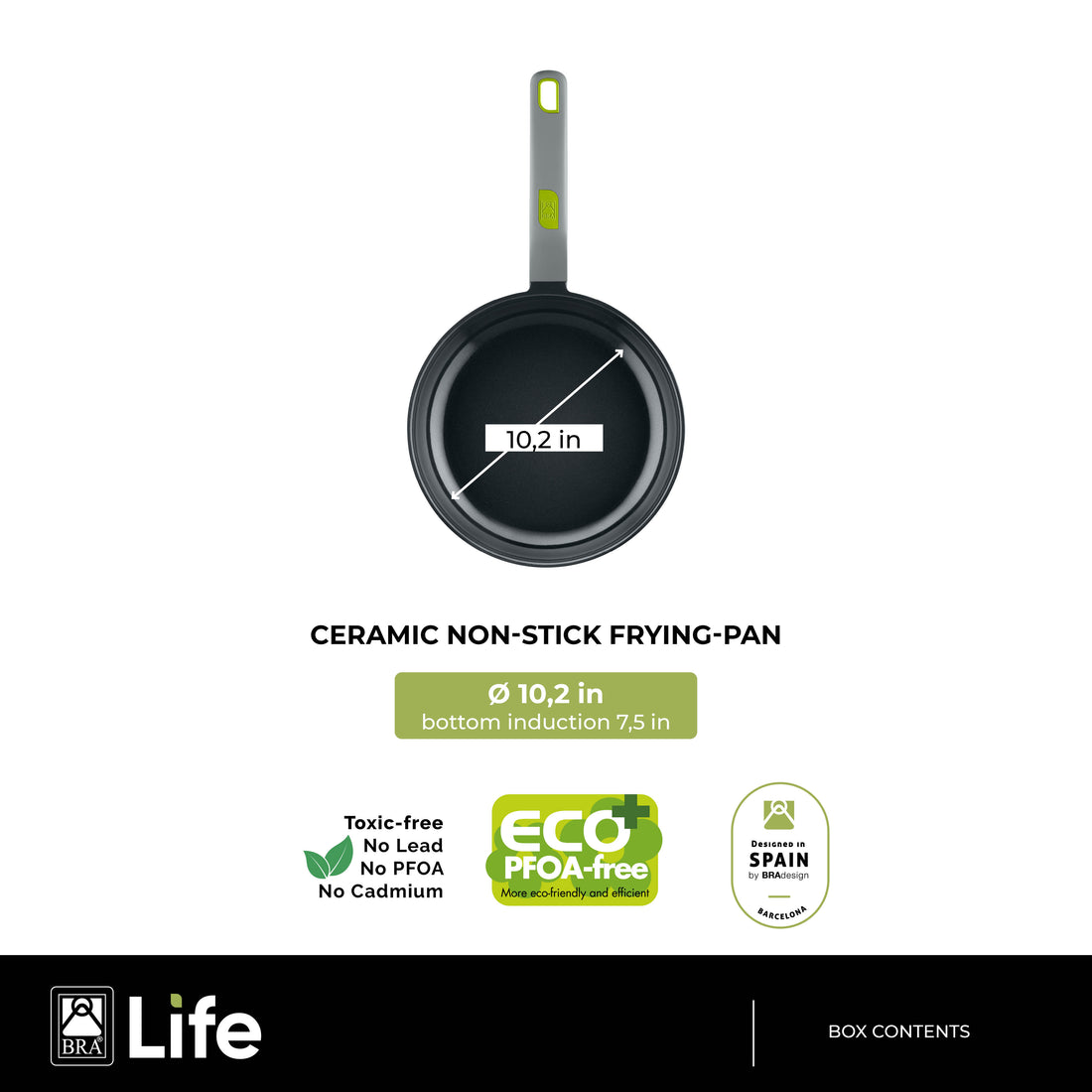 Life Recycled Cast Aluminum Pan Set with Ceramic Non-Stick