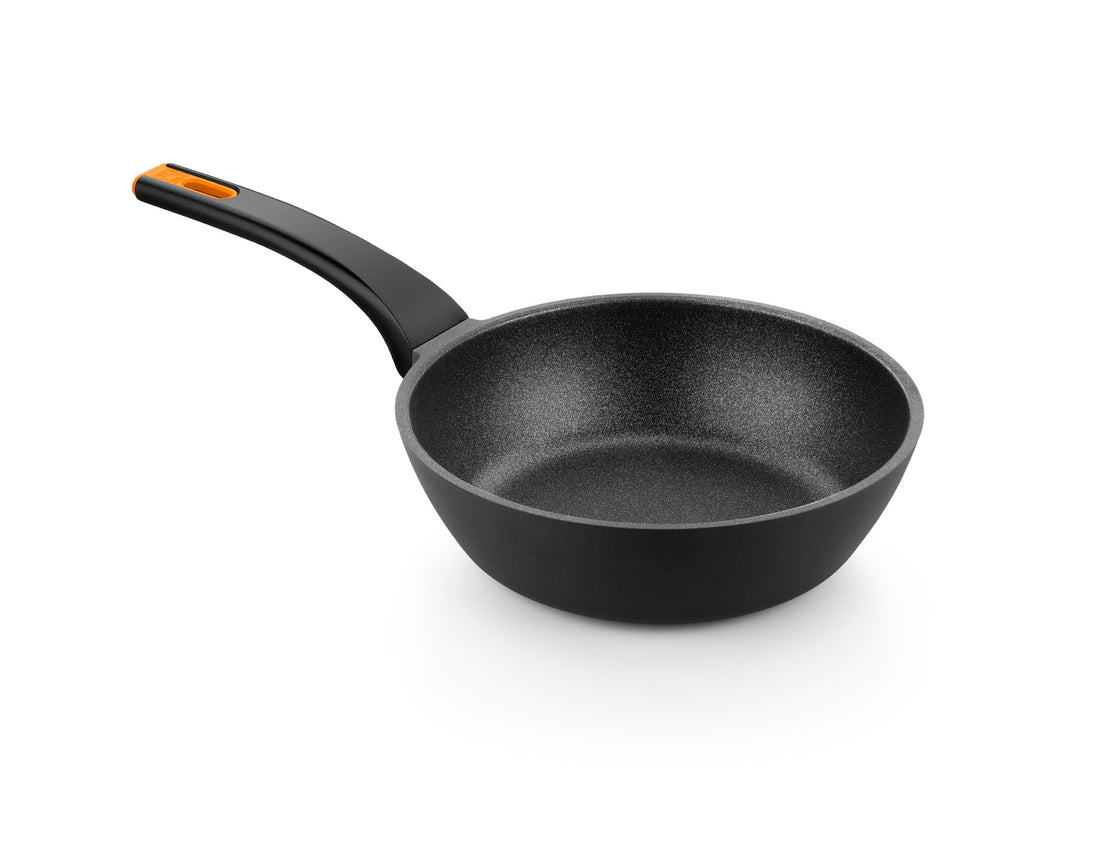 Efficient Pro Cast Aluminum Sauté Pan with Non-Stick