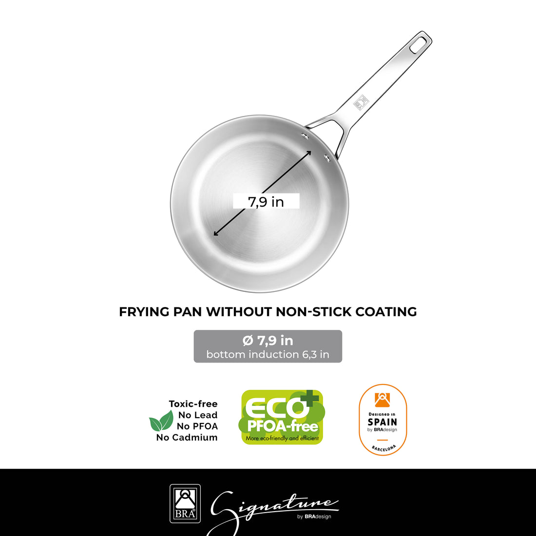 Signature Stainless Steel 10 Pieces Cookware Set