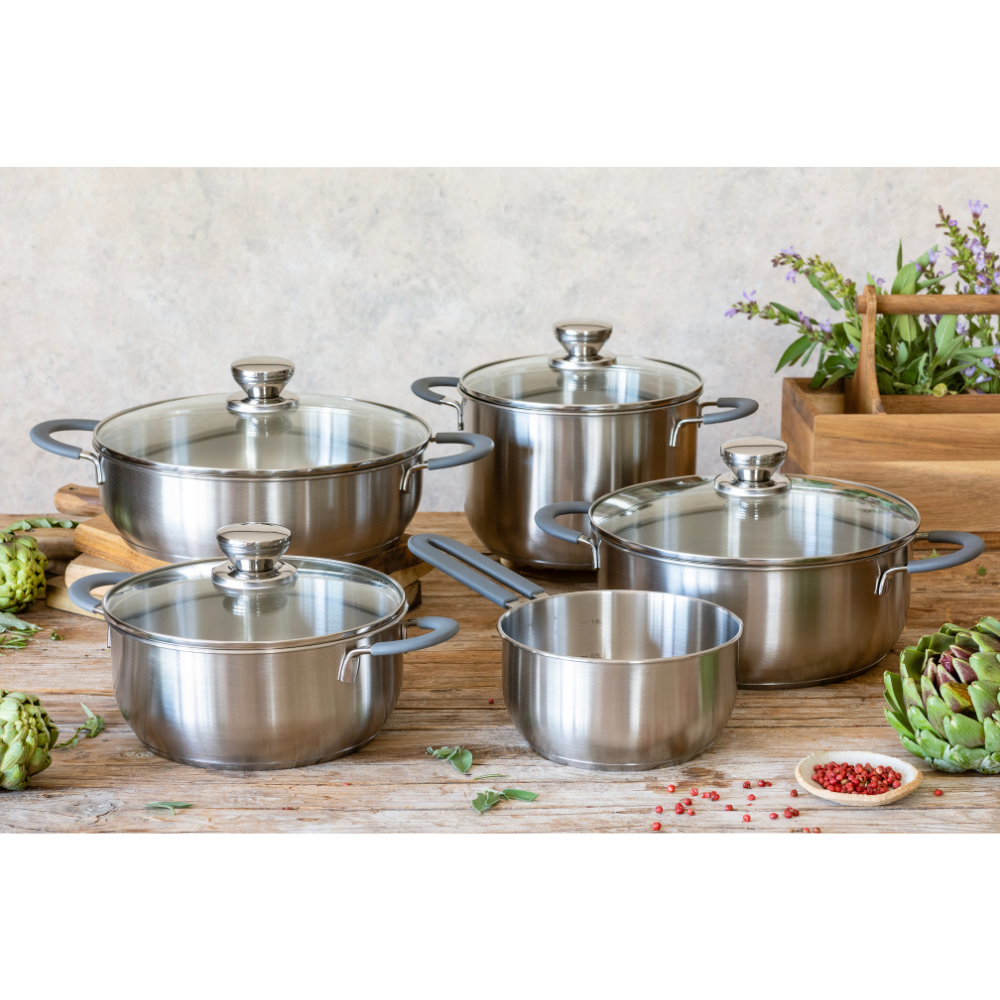 Master Stainless Steel 9 Pieces Cookware Sets