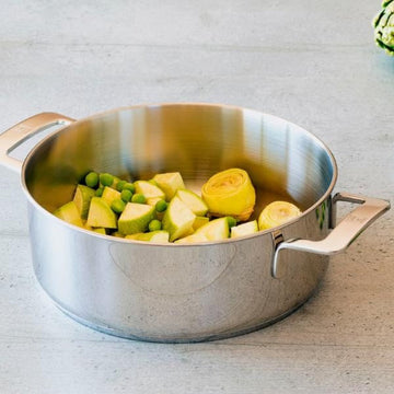 Signature Stainless Steel Casserole with Glass Lid