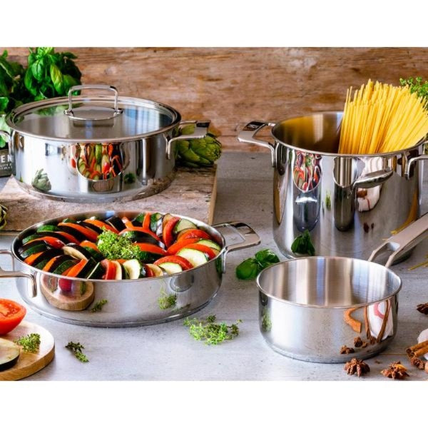 Signature Stainless Steel High Stockpot with Lid
