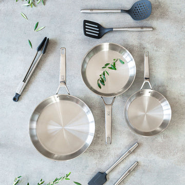 Signature Stainless Steel Pans Sets Non-Stick-Free