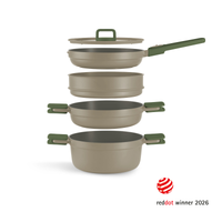 Compac Pro Ceramic 5 Pieces Cookware Set