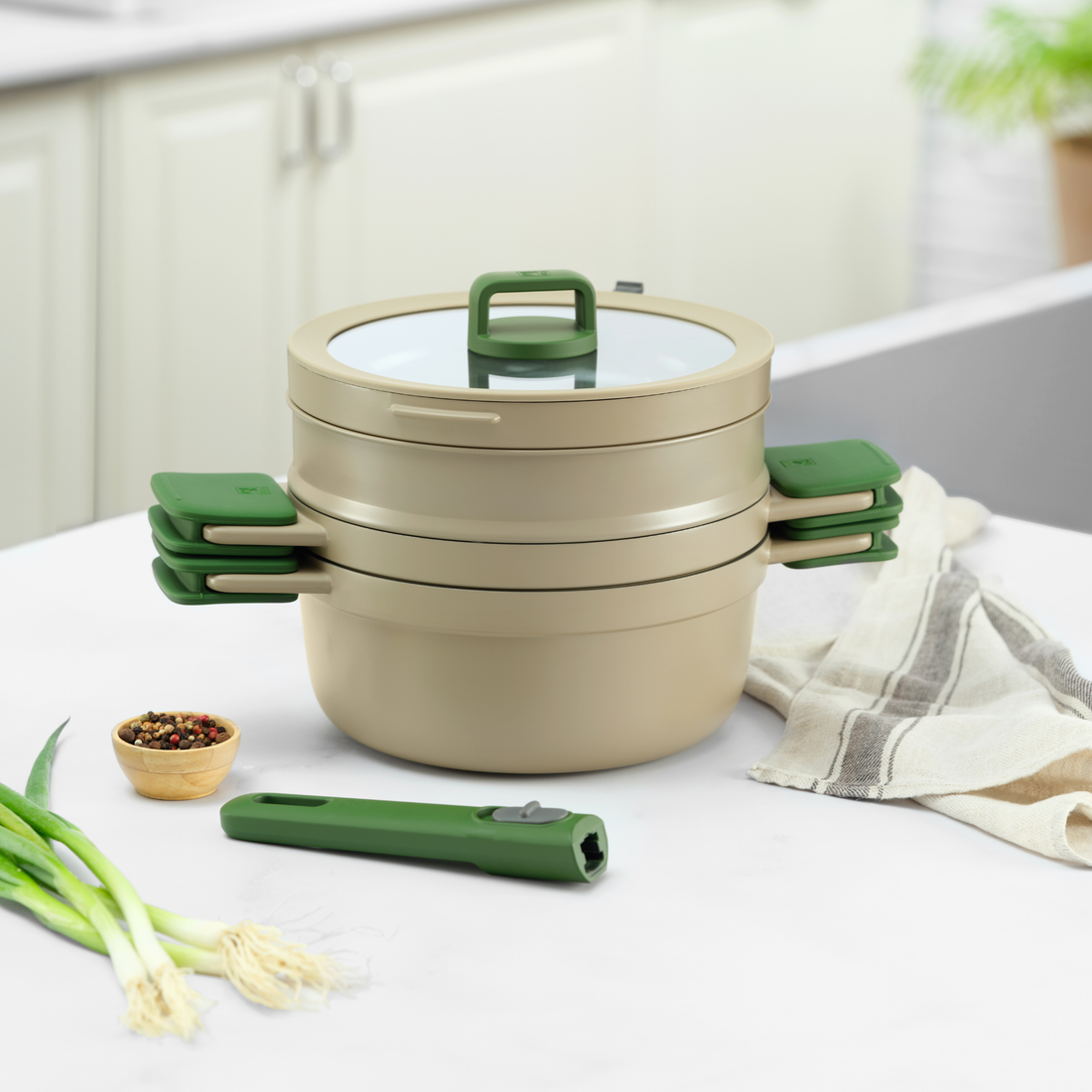 Compac Pro Ceramic 5 Pieces Cookware Set