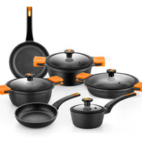 Efficient Pro Cast Aluminum 10 Pieces Cookware Set