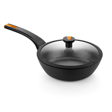 Efficient Pro Cast Aluminum Sauté Pan with Non-Stick